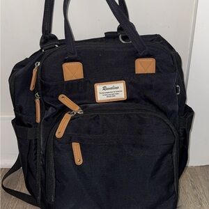 Ruvalino Black Diaper Backpack